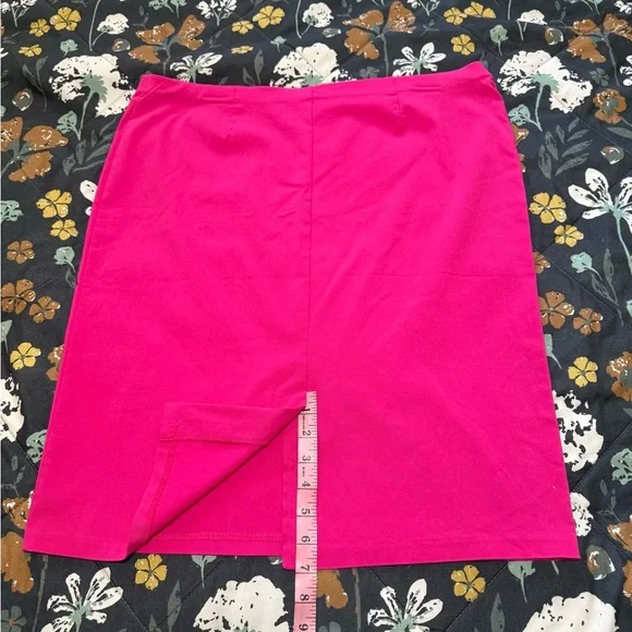 89th & Madison Vibrant Pink Pencil Skirt - Picture 5 of 7